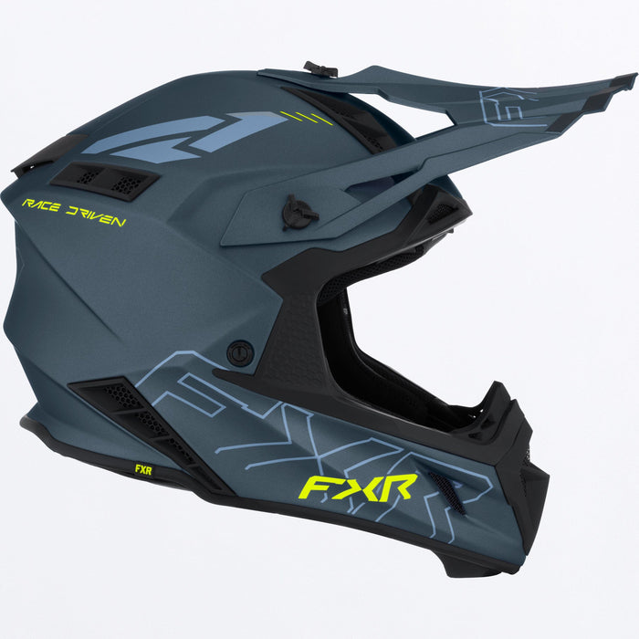 FXR HELIUM PRIME HELMET 2025 - Dark Steel/HiVis