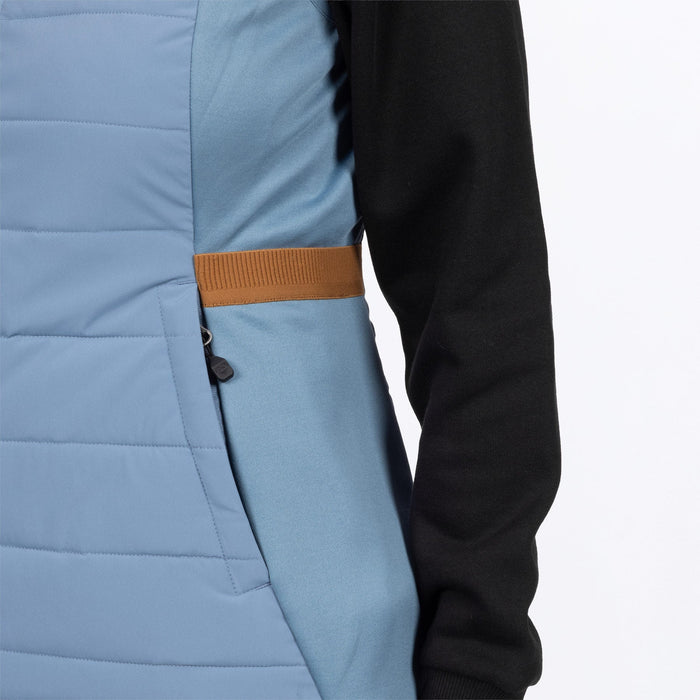 FXR WOMEN'S PHOENIX WINDPROOF QUILTED VEST in Steel/Copper