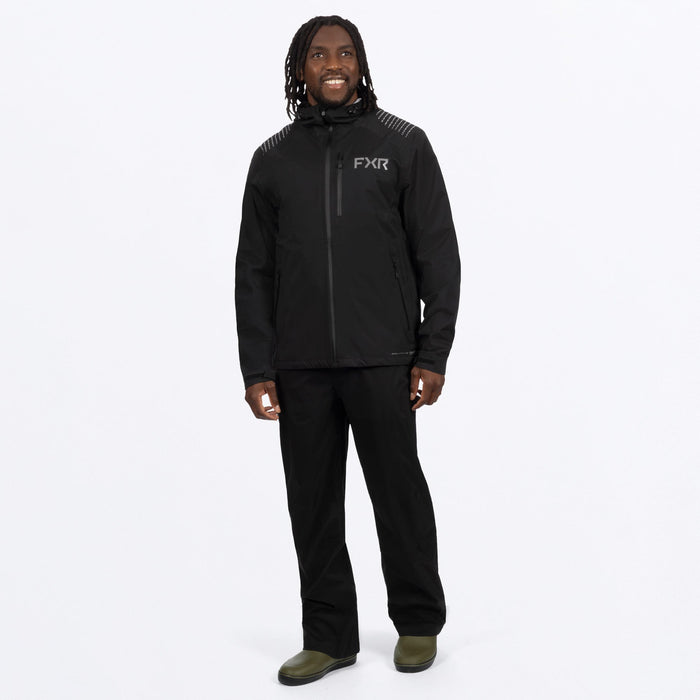FXR ADVENTURE LITE TRI-LAMINATE JACKET in Black/Grey