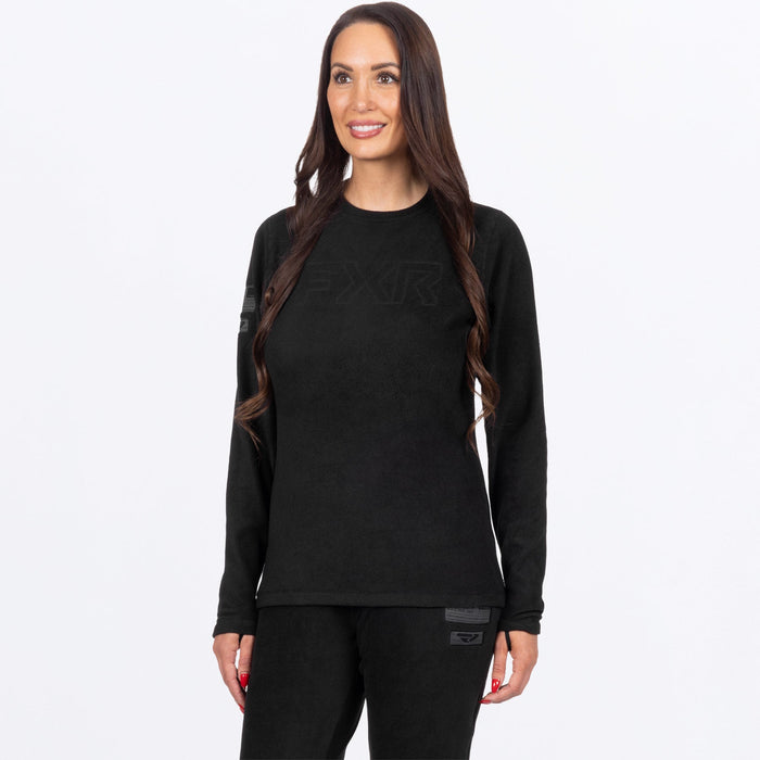 FXR WOMEN'S PYRO THERMAL LONGSLEEVE in Black