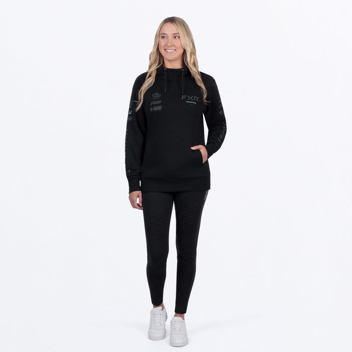 STACK COTTON PULLOVER WOMEN'S HOODIE