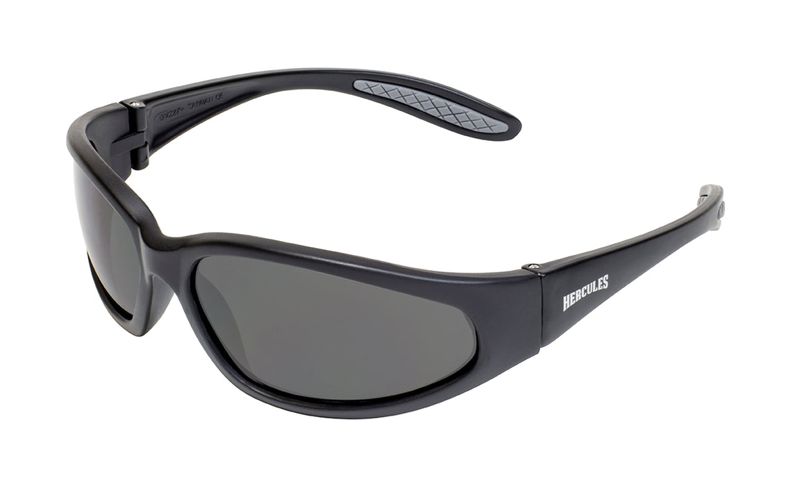 GLOBAL VISION HERCULES 1 SUNGLASSES in Black - Smoke Lens