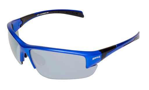 GLOBAL VISION HERCULES 7 SUNGLASSES in Blue - Mirror Lens
