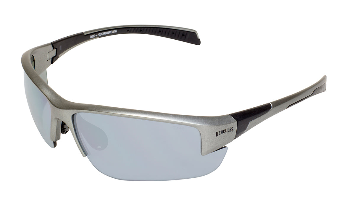 GLOBAL VISION HERCULES 7 SUNGLASSES in Gray - Mirror Lens