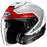 HJC i31 TEVIS HELMET 2025 IN Semi-flat White/Red