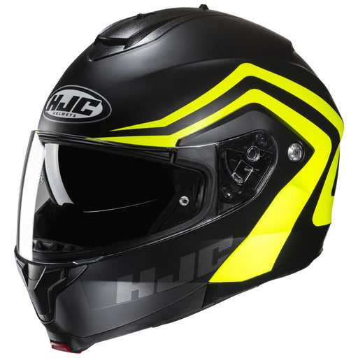 HJC C91 NEPOS HELMET 2025 IN Black/Hi-Viz