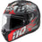 HJC i10 PITFALL HELMET 2025 IN Semi-flat Black/Red