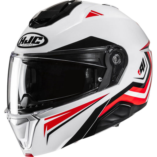 HJC i91 TRICUS HELMET 2025 IN White/Red