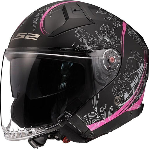 LS2 LOTUS II LOTUS HELMET 2026 in Matte Black/Pink