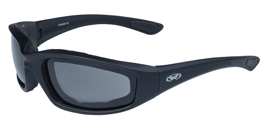 GLOBAL VISION KICKBACK SUNGLASSES in Black - Smoke Lens