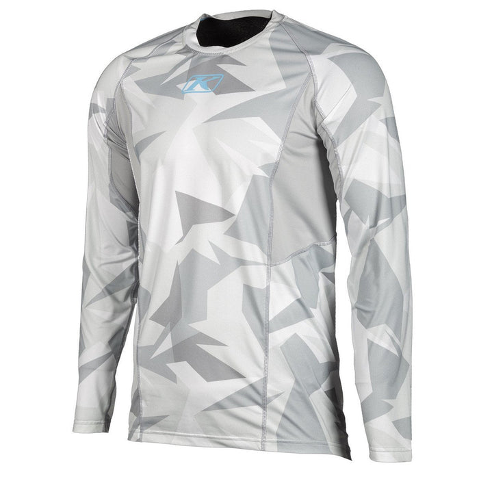 KLIM Aggressor Cool -1.0 Long Sleeve Shirts Men's Base Layers Klim Light Gray Camo SM 