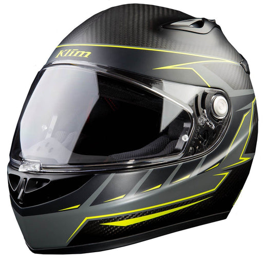 KLIM K1R Karbon Full Face Helmets - ECE/DOT Motorcycle Helmets Klim Discern Hi-Vis S 