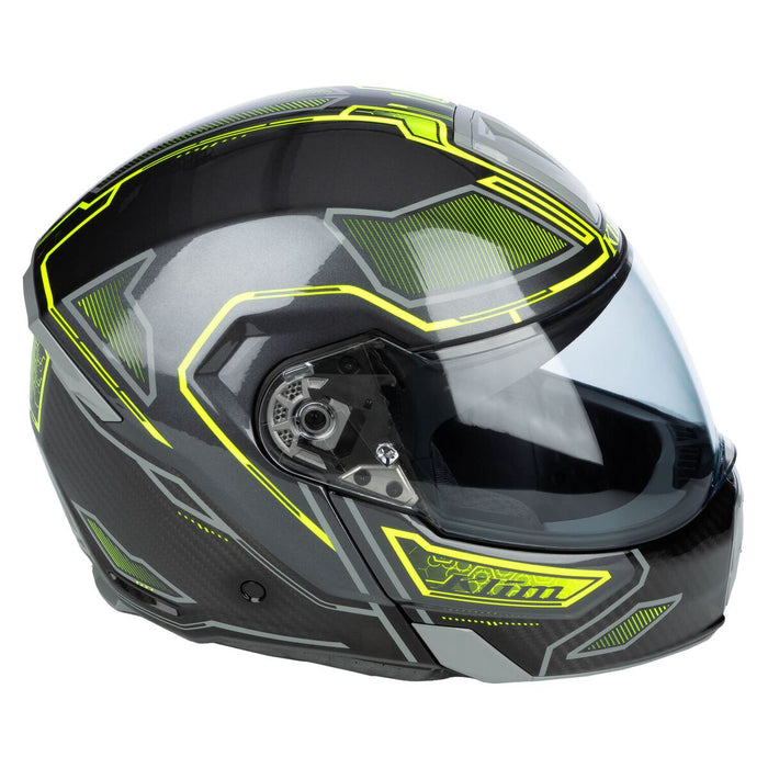 KLIM GT1 EXPEDITION ENCRYPTED HELMET - ECE/DOT 2025 in Encrypted Gloss Asphalt - Hi-Vis
