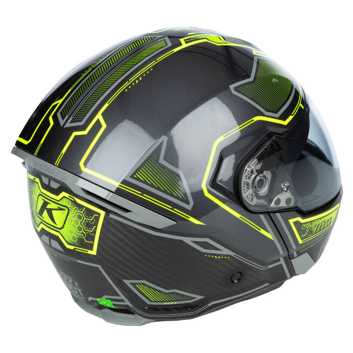 KLIM GT1 EXPEDITION ENCRYPTED HELMET - ECE/DOT 2025 in Encrypted Gloss Asphalt - Hi-Vis