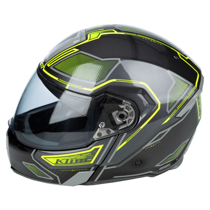 KLIM GT1 EXPEDITION ENCRYPTED HELMET - ECE/DOT 2025 in Encrypted Gloss Asphalt - Hi-Vis