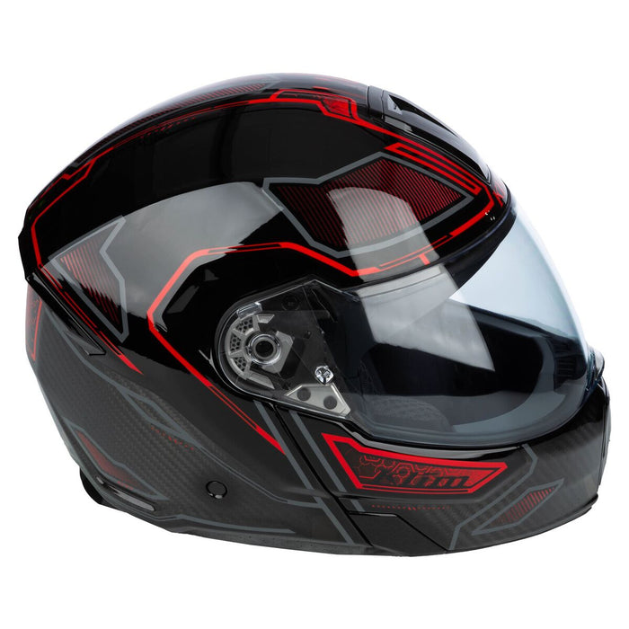 KLIM GT1 EXPEDITION ENCRYPTED HELMET - ECE/DOT 2025 in Encrypted Gloss Black - Redrock