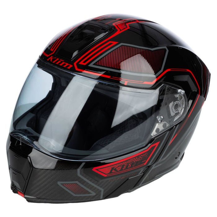 KLIM GT1 EXPEDITION ENCRYPTED HELMET - ECE/DOT 2025 in Encrypted Gloss Black - Redrock