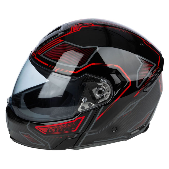 KLIM GT1 EXPEDITION ENCRYPTED HELMET - ECE/DOT 2025 in Encrypted Gloss Black - Redrock
