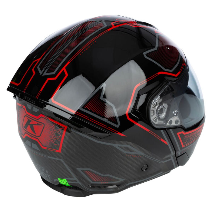 KLIM GT1 EXPEDITION ENCRYPTED HELMET - ECE/DOT 2025 in Encrypted Gloss Black - Redrock