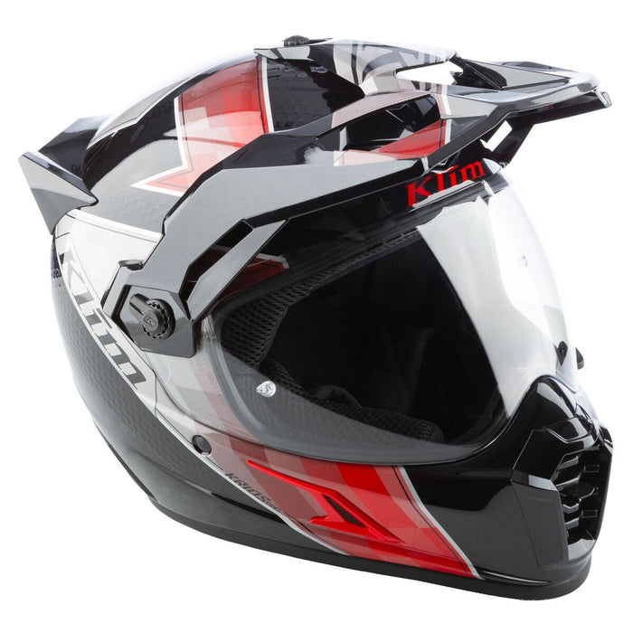 KLIM KRIOS PRO SPECTRUM HELMET - ECE/DOT in Spectrum Black - Fiery Red