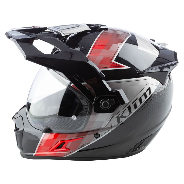 KLIM KRIOS PRO SPECTRUM HELMET - ECE/DOT in Spectrum Black - Fiery Red