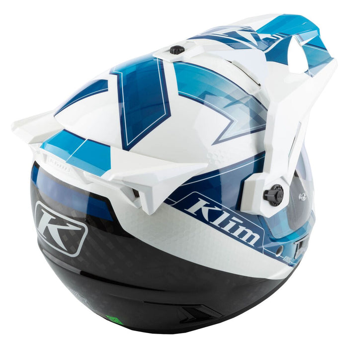 KLIM KRIOS PRO SPECTRUM HELMET - ECE/DOT in Spectrum White - Blue