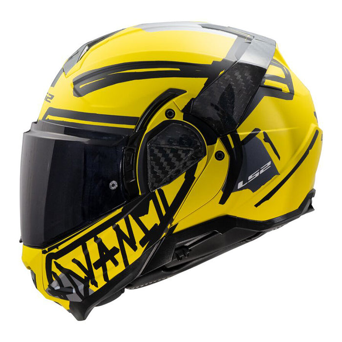LS2 ADVANT II TAPE HELMET  in Matte Yellow