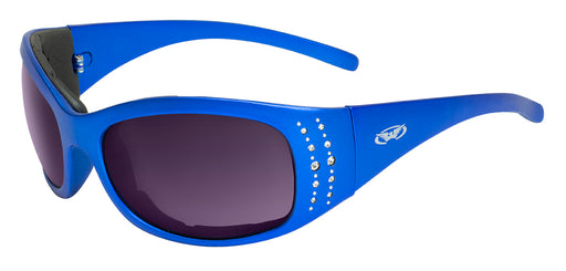 GLOBAL VISION MARILYN 2 SUNGLASSES in Blue - Smoke Lens