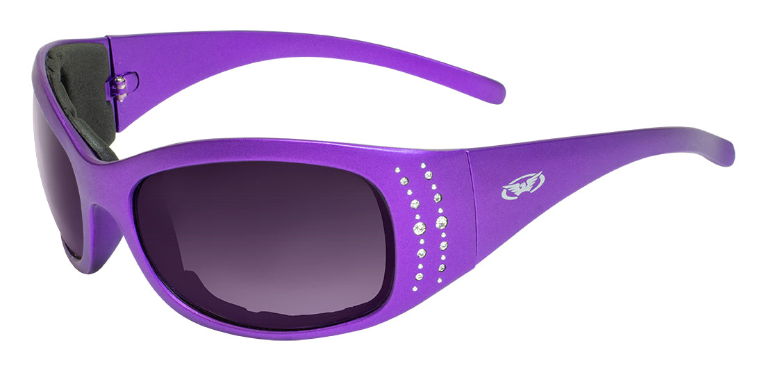 GLOBAL VISION MARILYN 2 SUNGLASSES in Purple - Smoke Lens