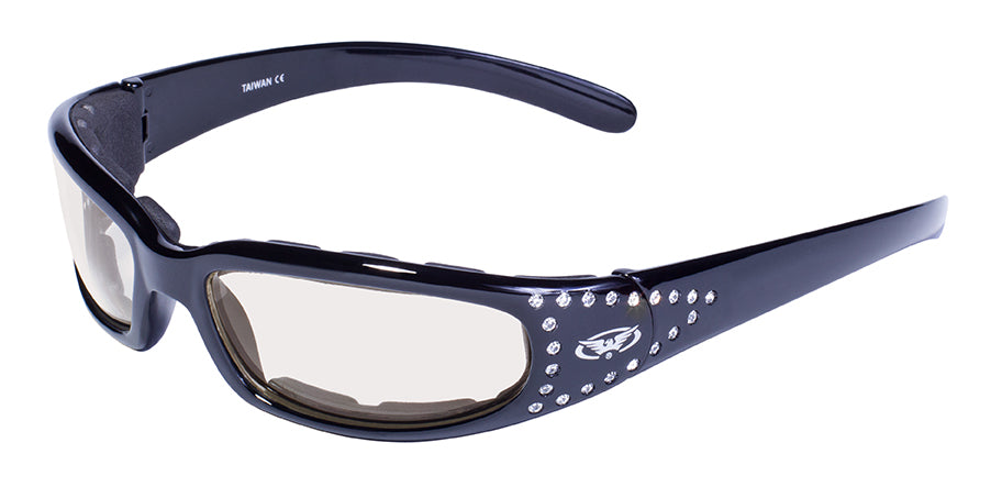 GLOBAL VISION PHOTOCHROMATIC SUNGLASSES in Marilyn 3 Matte Black - Photochromatic Lens