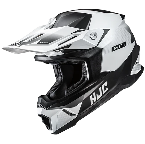 HJC C50 SLIDE HELMET 2026 in Semi-flat White/Black