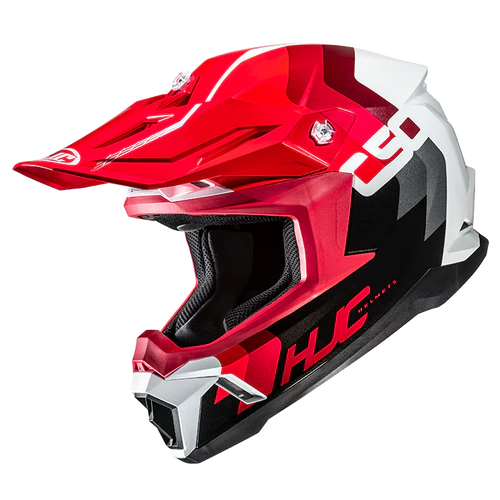 HJC C50 PRIMAL HELMET 2026 in White/Red
