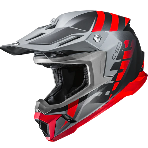 HJC C50 MIRAGE HELMET 2026 in Semi-flat Black/Red