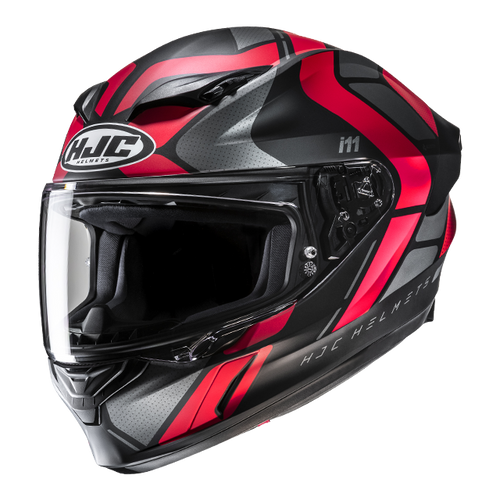 HJC i11 SUB HELMET 2026 in Semi-flat Black/Red