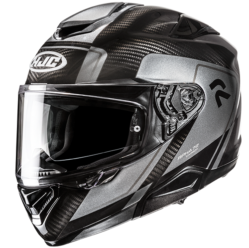 HJC RPHA 72 FYNEX CARBON HELMET 2026 in Black/Silver