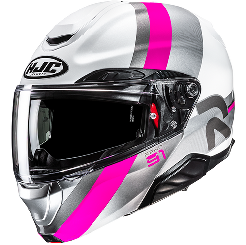 HJC RPHA 91 FENSH HELMET 2026 in White/Pink
