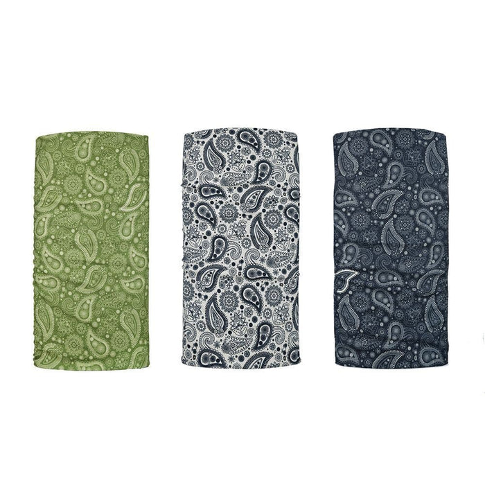 OXFORD COMFY MULTI-FUNCTIONAL HEAD & NECK TUBE in Green/Gray (dark)/Grey (light)