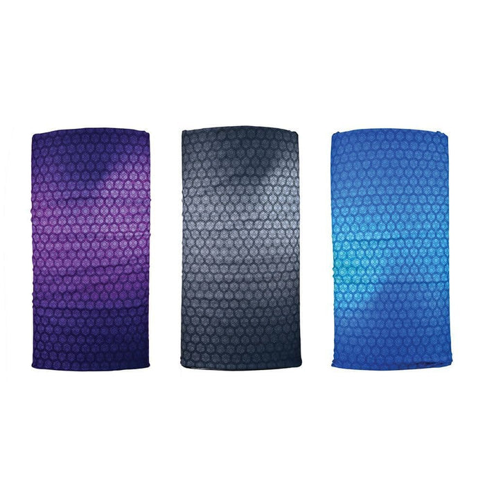 OXFORD COMFY MULTI-FUNCTIONAL HEAD & NECK TUBE in Mauve/Blue/Grey (dark)