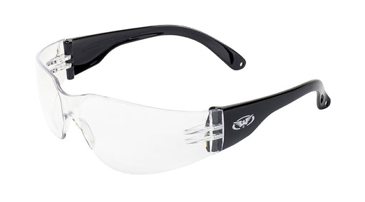 GLOBAL VISION RIDER SUNGLASSES in Black - Clear Lens