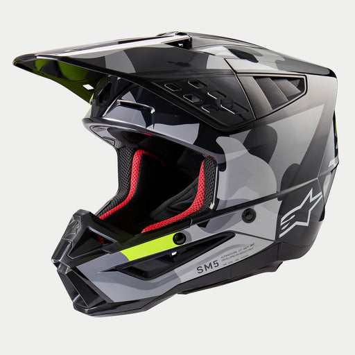 ALPINESTARS SM-5 ROVER 2 HELMET 2025 in Gray/Yellow