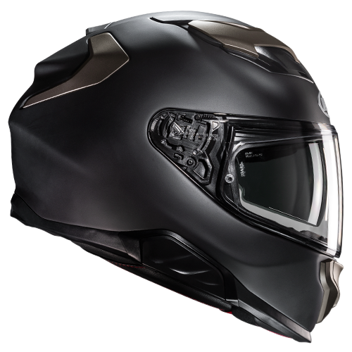 HJC F71 Solid Helmet in Semi-flat Black Titanium