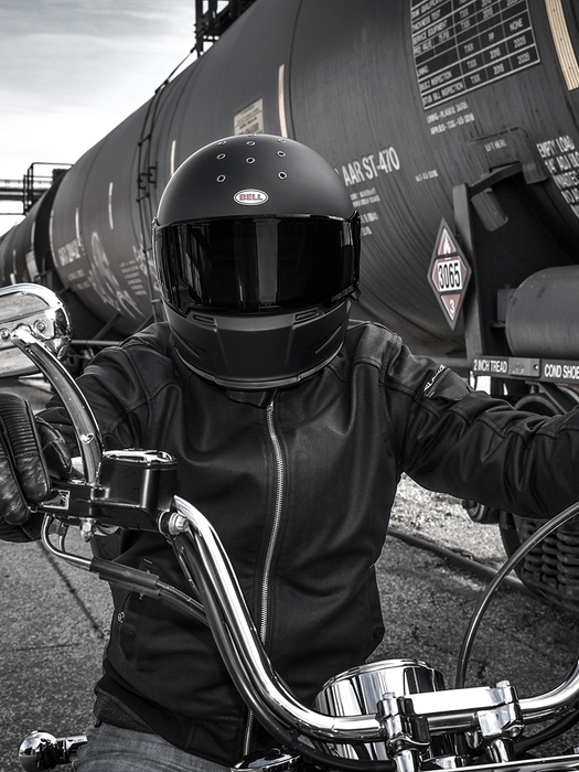 HELGRADE LANCASTER WAXED CANVAS FLIGHT JACKET in Black