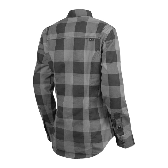 Speed and strength Women's Speed Society Armoured / Reinforced Moto Shirt 2025 in GREY