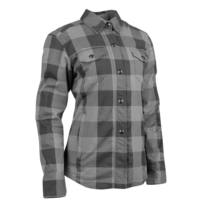 Speed and strength Women's Speed Society Armoured / Reinforced Moto Shirt 2025 in GREY