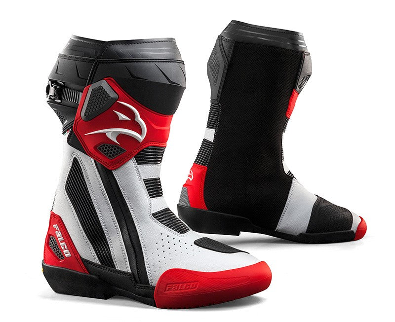 FALCO ELITE GP BOOTS 2026 in White/Red
