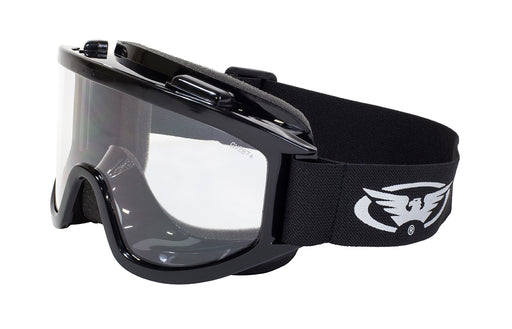 GLOBAL VISION WIND-SHIELD GOGGLES in Black - Clear Lens