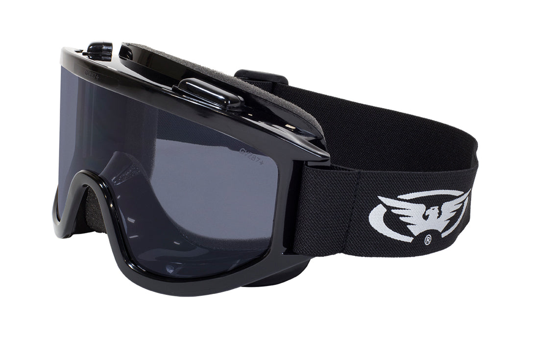 GLOBAL VISION WIND-SHIELD GOGGLESBlack - Smoke Lens