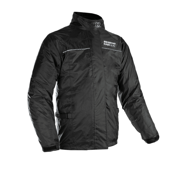 OXFORD RAINSEAL OVER JACKET in Black