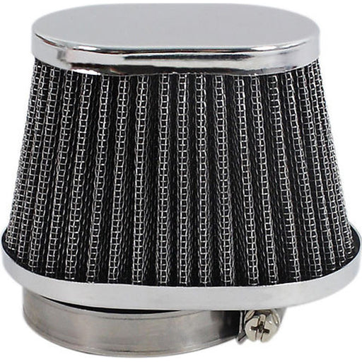 Toxic Oval Tapered Chrome Cap Universal Air Filter