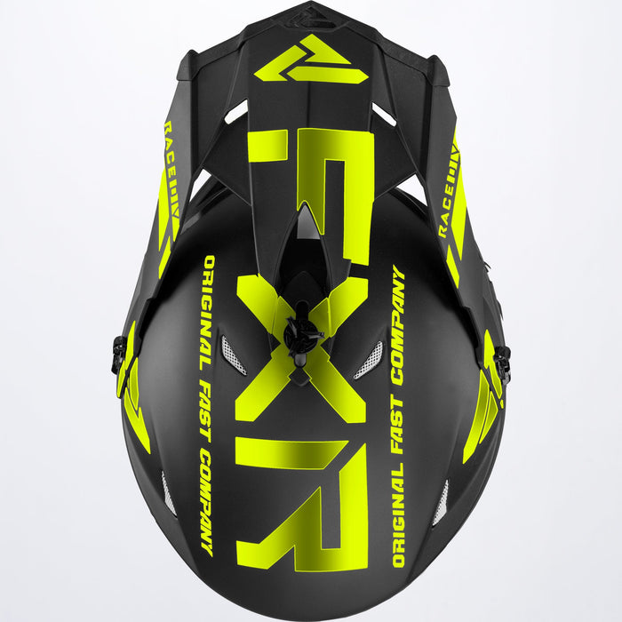 FXR Blade Race Div Helmet in Black/Hi-Vis